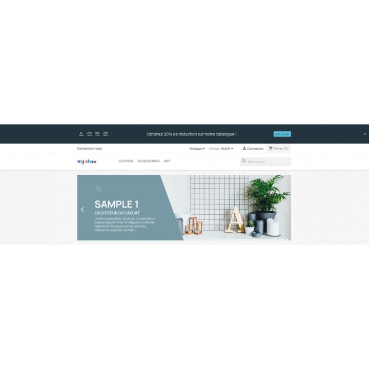 Barre Promo - Créez des bannières promo en un clic.